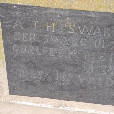 SWART A.J.H. 1927-1929