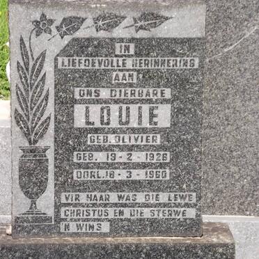 SWANEPOEL Louie nee OLIVIER 1926-1960