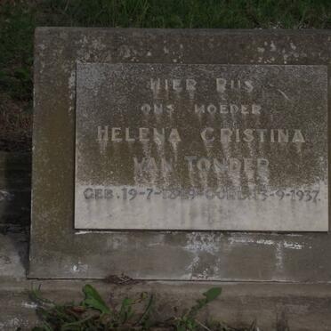 TONDER Helena Christina, van 1849-1937