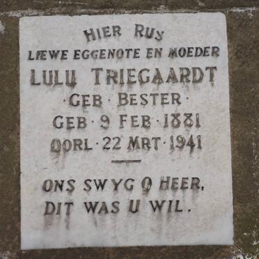 TRIEGAARDT Lulu nee BESTER 1881-1941
