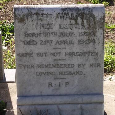 WALKER Violet nee LEITE 1904-1954