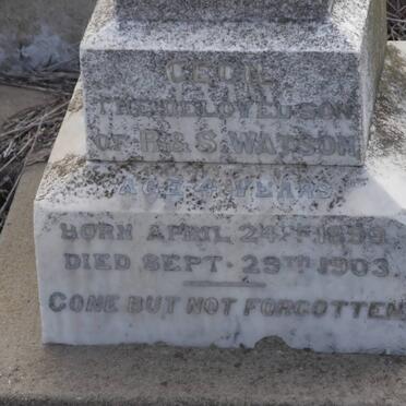 WATSON Cecil 1899-1903