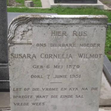 WILMOT Susara Cornelia 1870-1951