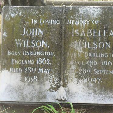 WILSON John 1862-1938 &amp; Isabella 1863-1947