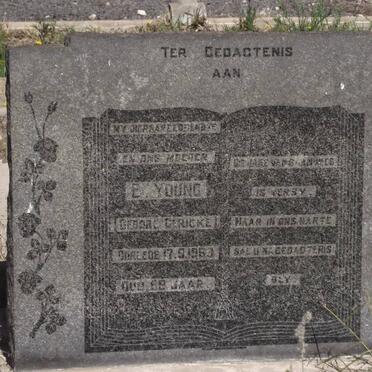 YOUNG E. nee GERICKE -1953