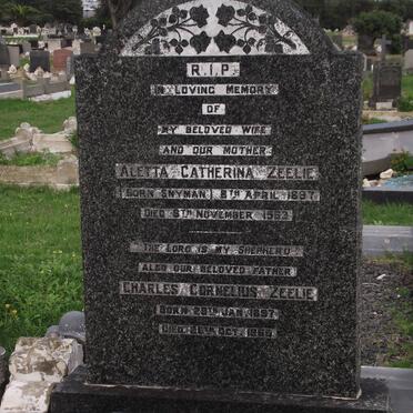 ZEELIE Aletta Catharina SNYMAN 1897-1963 &amp; Charles Cornelius 1897-1965