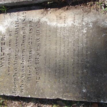 WILLIAMS Walter 1847-1860