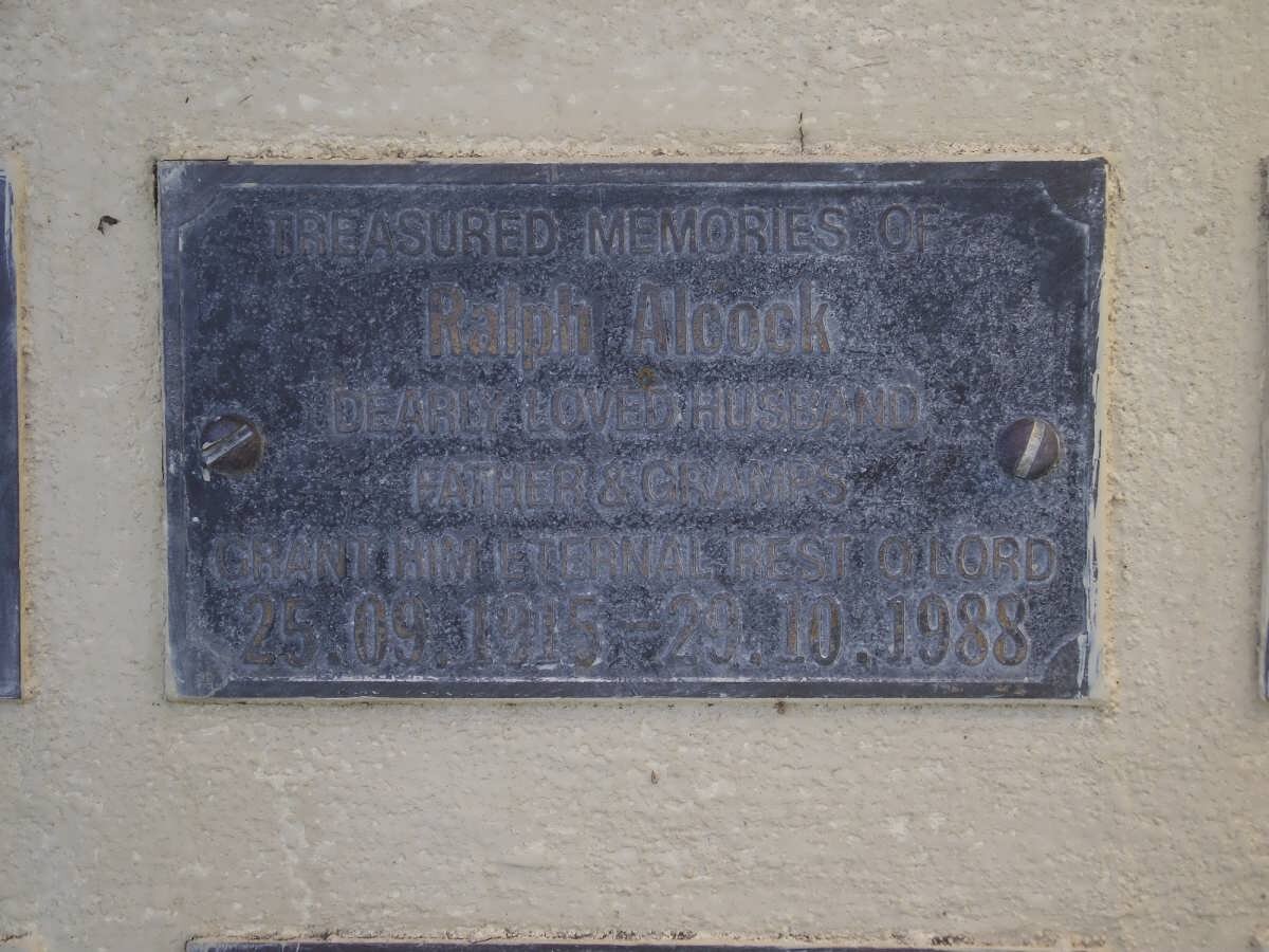 ALCOCK Ralph 1915-1988