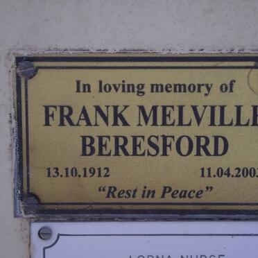 BERESFORD Frank Melville 1912-2003