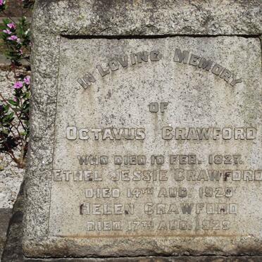CRAWFORD Octavus -1927 :: CRAWFORD Ethel Jessie -1929 :: CRAWFORD Helen -1929