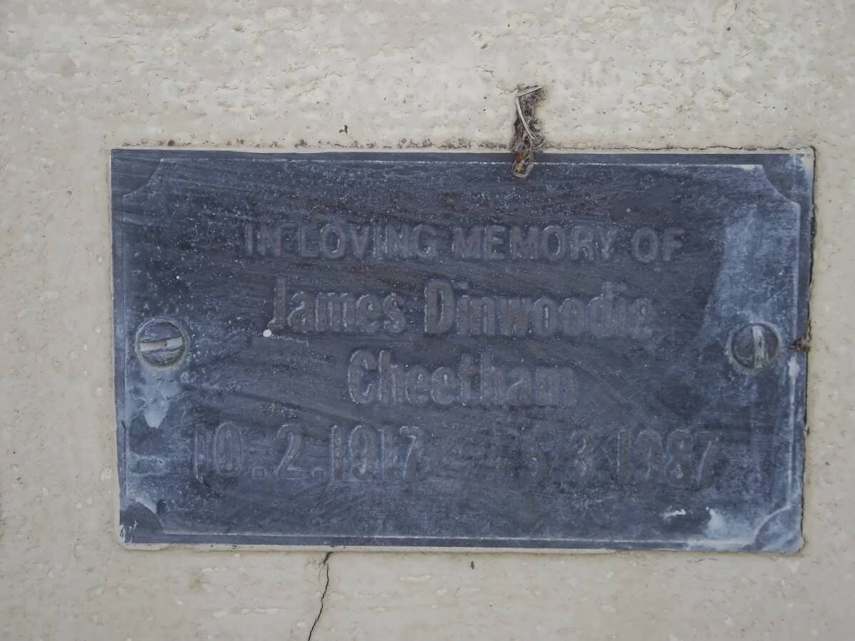 CHEETHAM James Dinwoodie 1917-1987