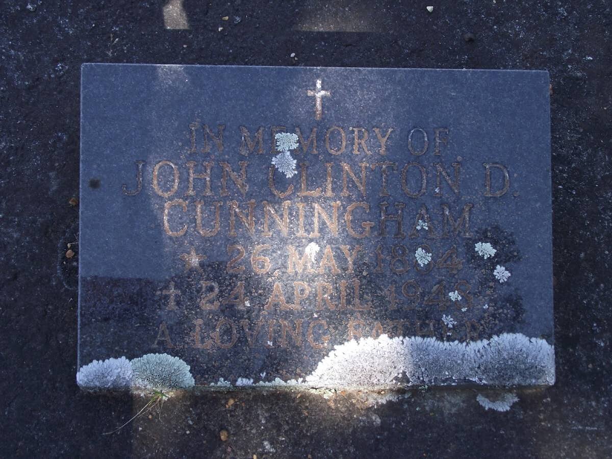 CUNNINGHAM John Clinton D. 1884-1948