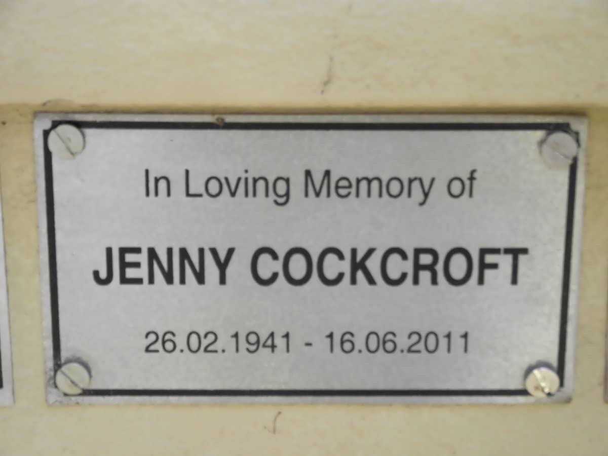 COCKROFT Jenny 1941-2011