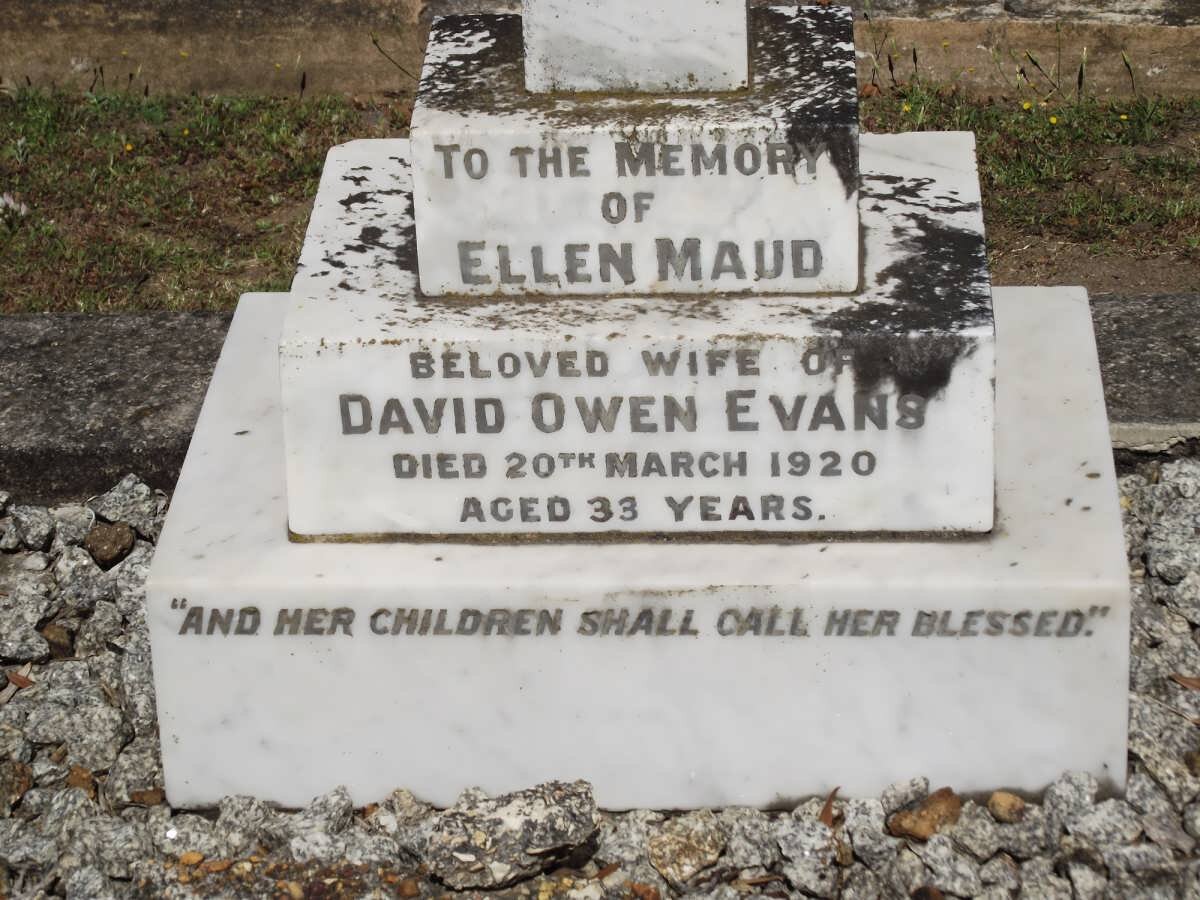 EVANS Ellen Maude -1920