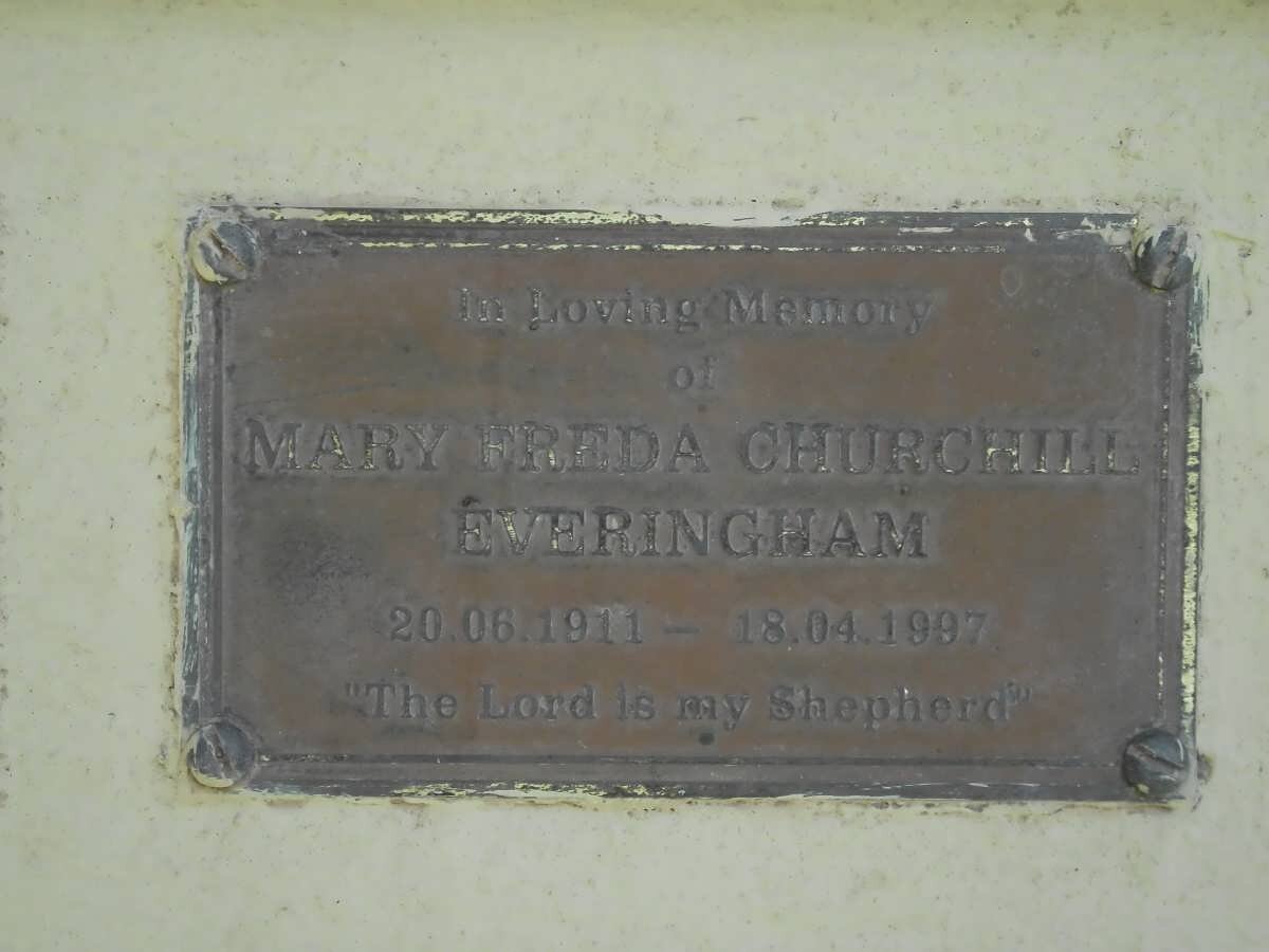 EVERINGHAM Mary Freda Churchill 1911-1997