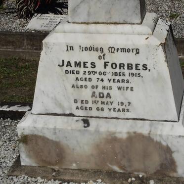 FORBES James -1915 &amp; Ada -1917