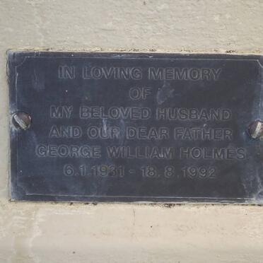 HOLMES George William 1931-1992