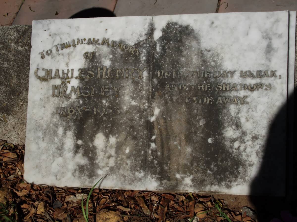 HEMSLEY Charles Henry 1868-1933