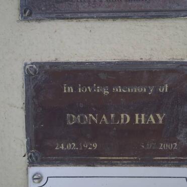 HAY Donald 1929-2002