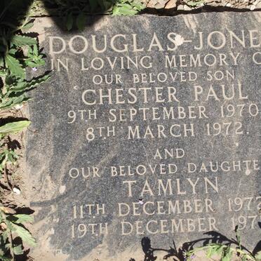 JONES Chester Paul, Douglas 1970-1972 :: DOUGLAS-JONES Tamlyn 1972-1972