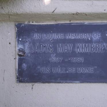 KIMBREY Gladys May 1907-1981