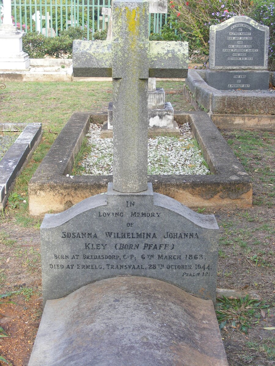 KLEY Susanna Wilhelmina Johanna nee PFAFF 1863-1944