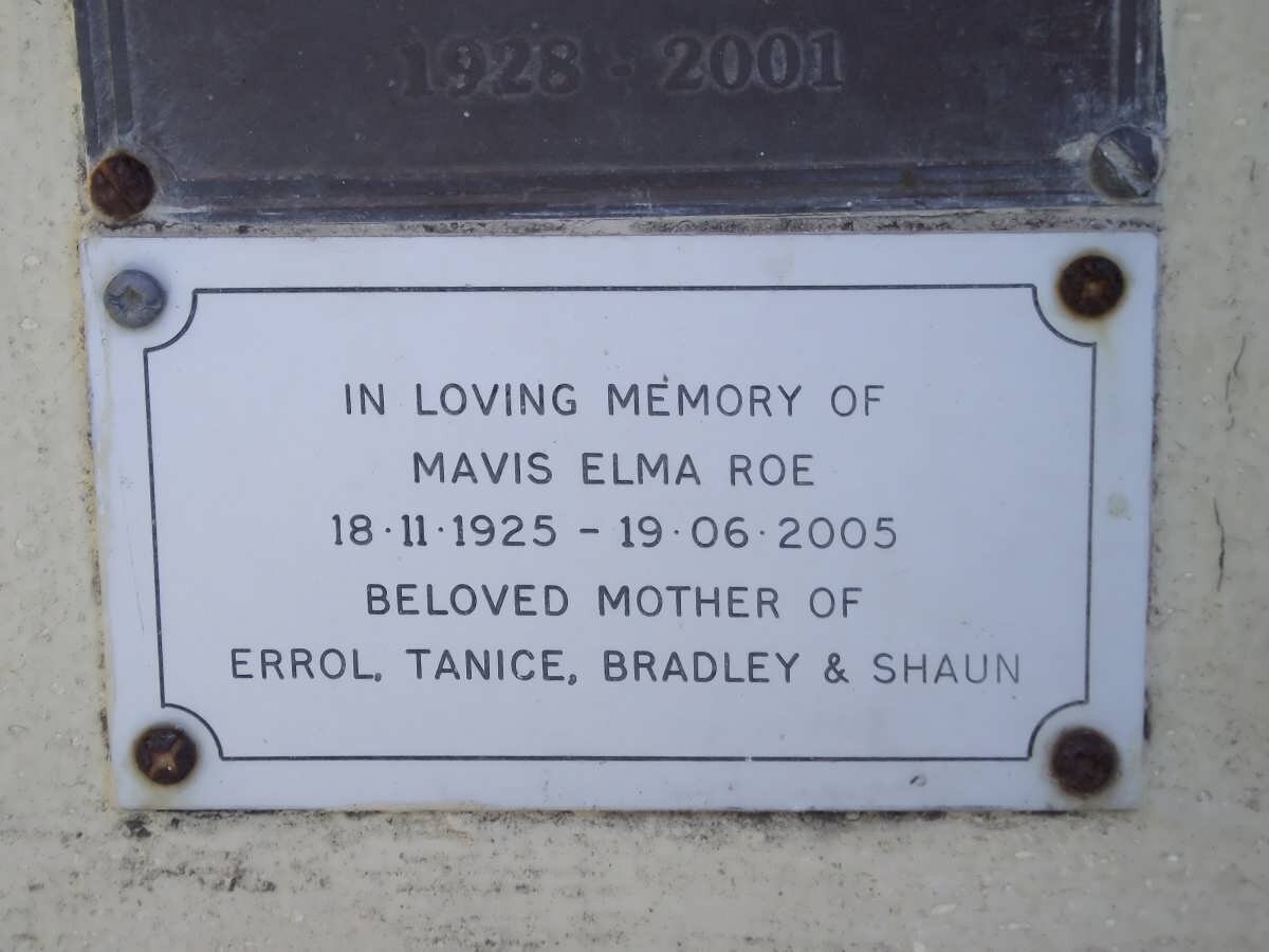 ROE Mavis Elma 1925-2005