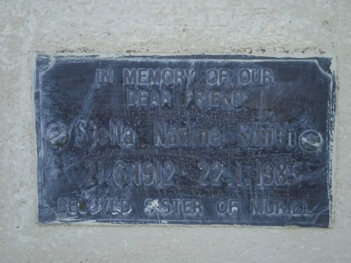 SMITH Stella Nadine 1912-1985