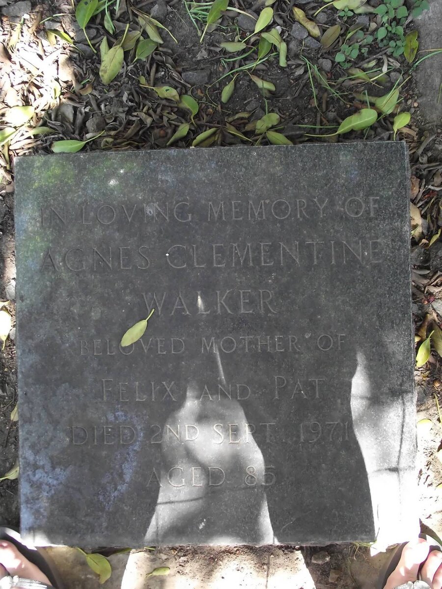 WALKER Agnes Clementine -1971