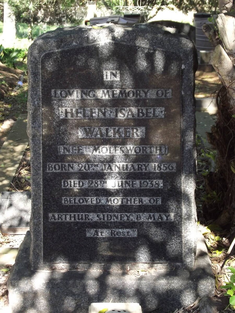 WALKER Helen Isabel nee MOLESWORTH 1856-1938