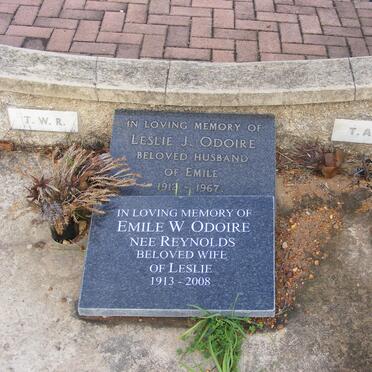 ODOIRE Leslie J.  1912-1967 &amp;  Emile W.  REYNOLDS 1913-2008