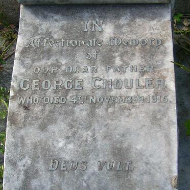 CHOULER George -1915