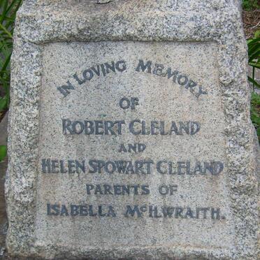 CLELAND Robert &amp; Helen Spowart