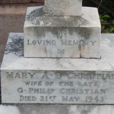 CHRISTIAN Mary A.B. -1943