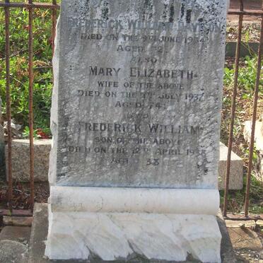 DAVISON Frederick William -1934 &amp; Mary Elizabeth -1937 :: DAVISON Frederick William 1938