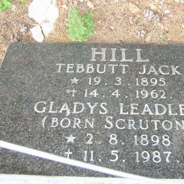 HILL Tebbutt Jack 1895-1962 &amp; Gladys Leadley SCRUTON 1898-1987