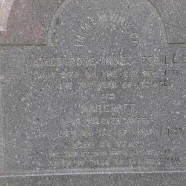 INNES James, Rose -1873 &amp; Margaret 18?7