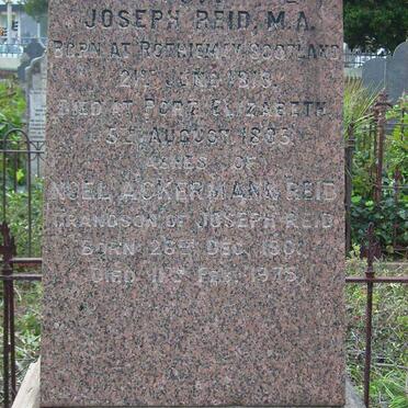 REID Joseph 1819-1885 :: REID Noel Ackerman 1901-1975