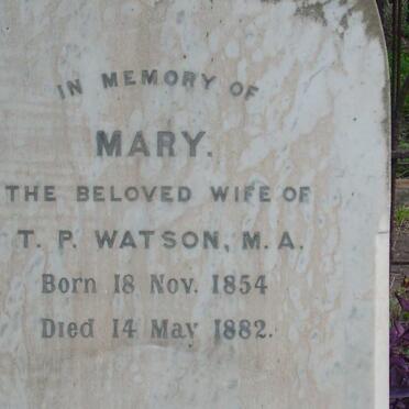 WATSON Mary 1854-1882