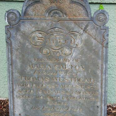 WESTHEAD Maria Calton -1872 :: WESTHEAD Georgina -1872