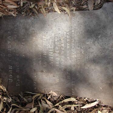 CONSTABLE  John -1894 &amp; Annie -1895