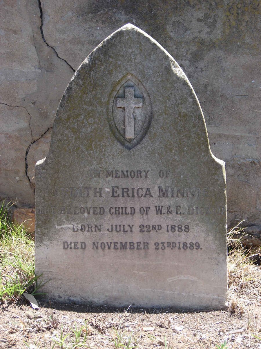 DICKER Judith Erica Minnie 1888-1889