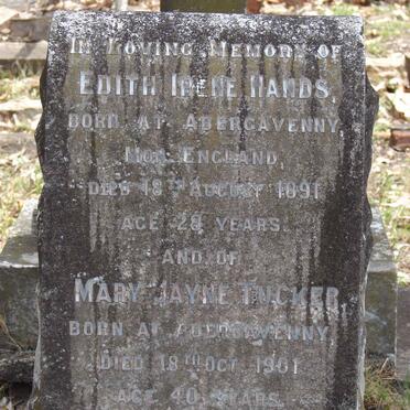 HANDS Edith Irene -1891 :: TUCKER Mary Jayne -1901