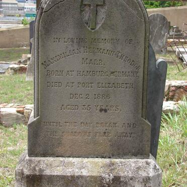 MARR Maximilian Hermann Theodor -1886