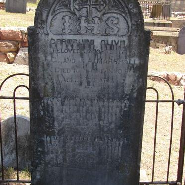 MARSHALL James George -?? :: MARSHALL Jane A. -?? :: MARSHALL ? Gertrude Olive -1890