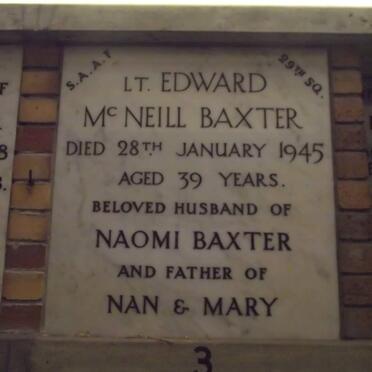 BAXTER Edward Mc Neill -1945