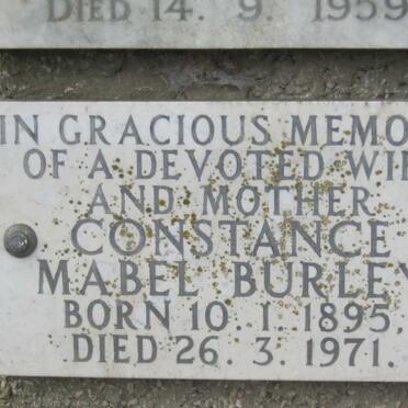 BURLEY Constance Mabel 1895-1971
