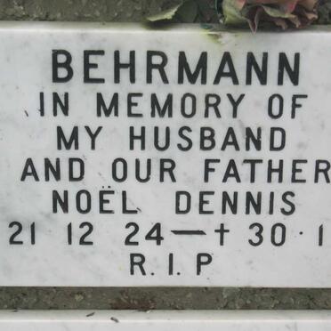 BEHRMANN Noel Dennis 1924-1979