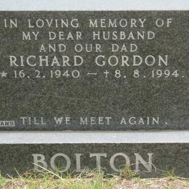 BOLTON Richard Gordon 1940-1994
