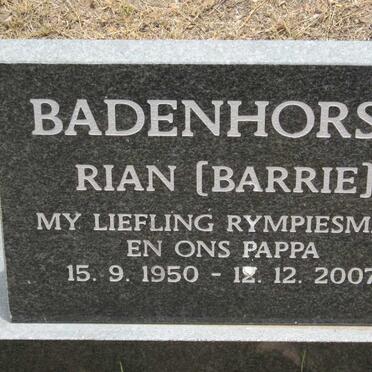 BADENHORST Rian 1950-2007
